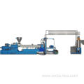 Underwater pelletizing extrusion line